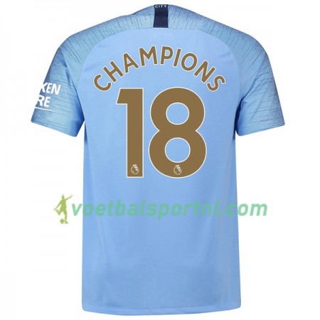 Manchester City Champions 18 Thuis Shirt 2018-19 Manchester City Champions 18 Thuis Shirt 2018-19